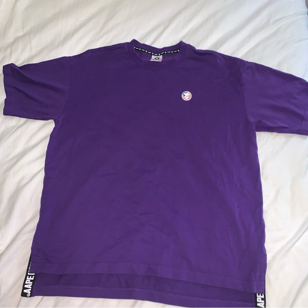 A Bathing Ape Purple Men's T-Shirt XXL